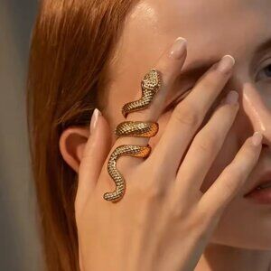 Serpenti Golden Mystic Snake Wrap Ring